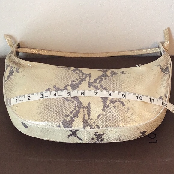 Donald J Pliner Couture Metallic Snake Print Bag - Picture 8 of 15